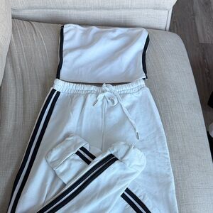 White and Black Two-Piece Set